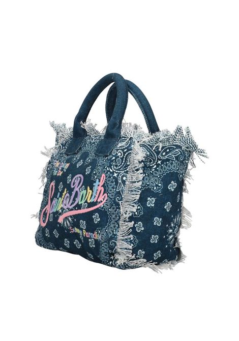 Borsa piccola Mc2 Saint Barth Colette bandana round blu logo multicolor MC2 SAINT BARTH | Borse | COLETTE04119H9